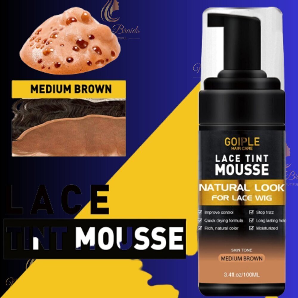 Lace Tint Melting Hair Mousse, Lace Tint Mousse for Lace Wigs and Hairpieces - Picture 3 of 8